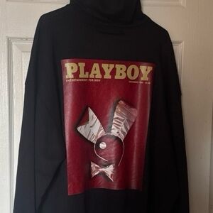 PLAYBOY Black and Red Turtleneck Sweater